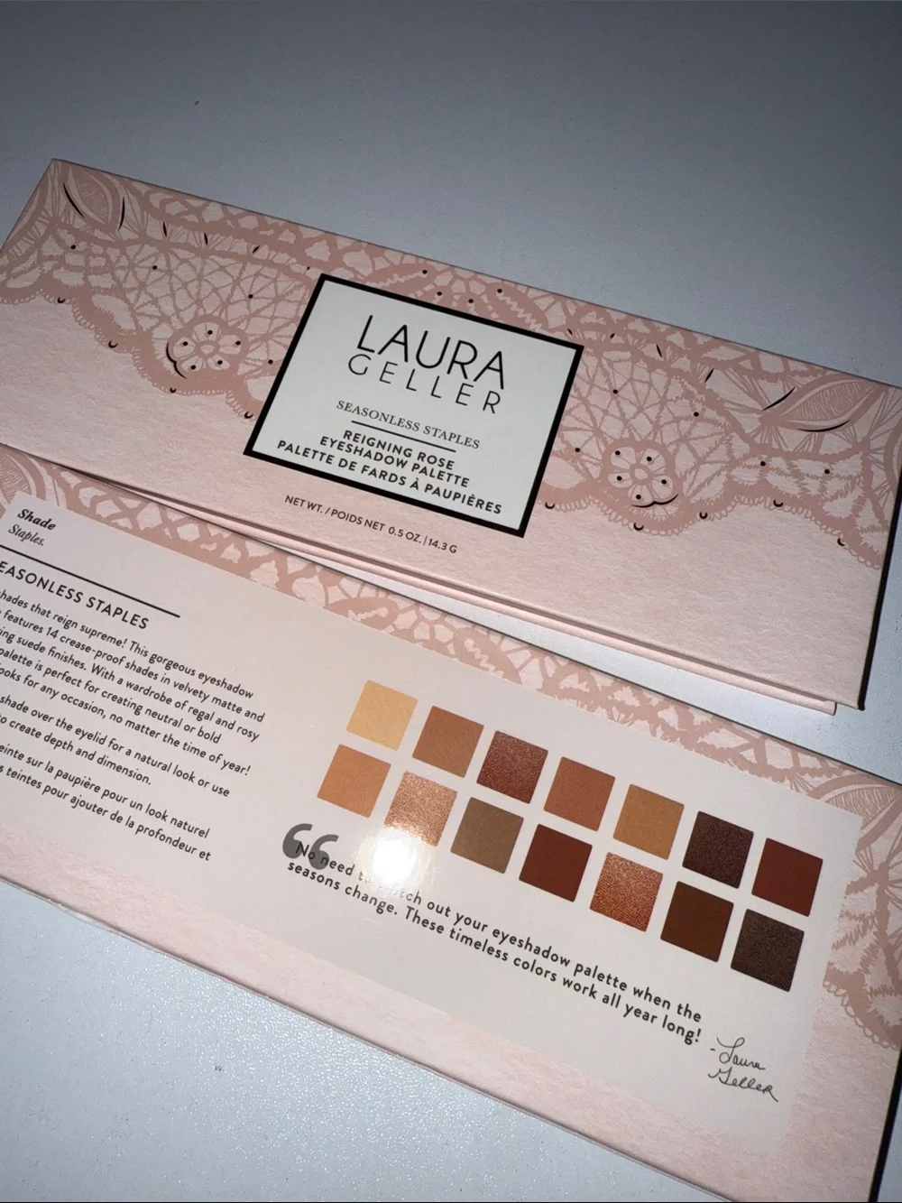 Laura Geller Reigning Rose Eyeshadow Palette - Neutral Rose & Brown Shades